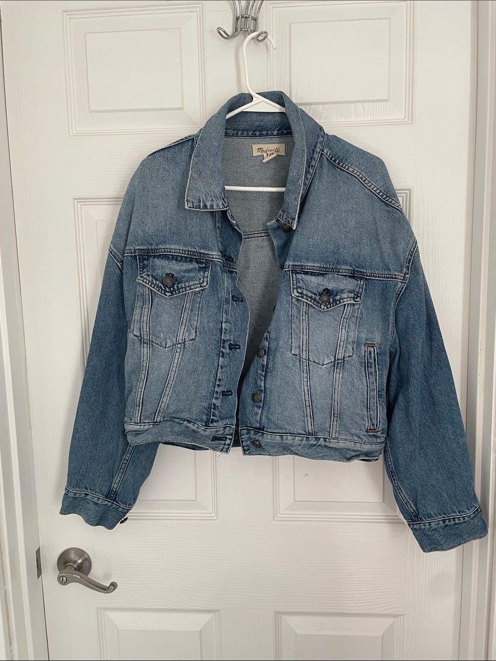 Madewell Washed Denim Bomber Jean Jacket